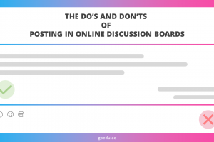 Posting in Online Discussion Boards