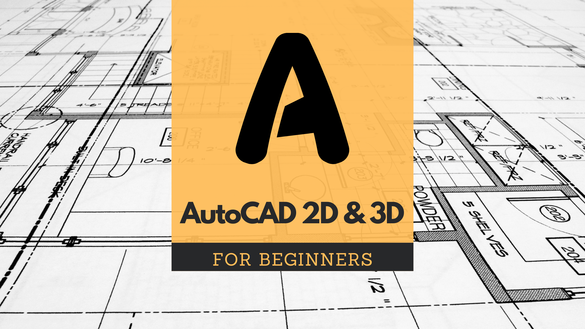 AutoCAD 2D & 3D for Beginners course image