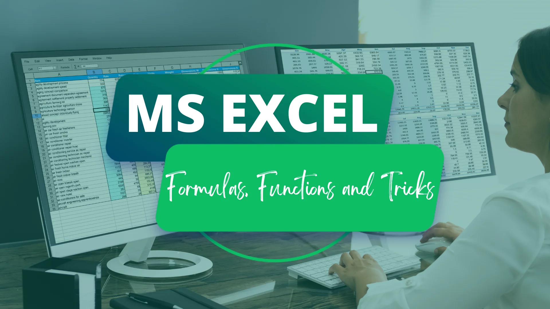 MS Excel formulas functions and tricks course image